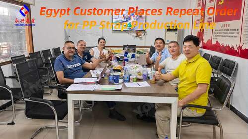 Jüngste Firmenblogs über Kunde aus Ägypten erteilt Nachbestellung für Produktionslinie für PP-Bänder