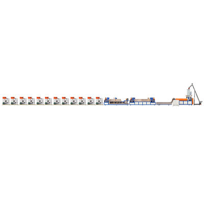 Einzelschraubende PP-Gürtel-Produktionslinie 200-300 KG/h vollautomatisch