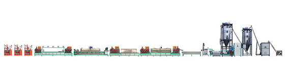 Service-garantierte elektrische PET-Band-Herstellungsmaschine mit SPS-Steuerung (Chinesisch/Englisch) und elektrischem Antrieb