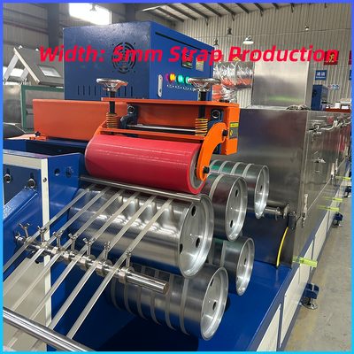 Guter Preis 5mm pp.-Selbstumreifungsplastikherstellungsmaschine-Haustier-Bügel-Fertigungsstraße-einzelne Schraube 160-300kg/h Online